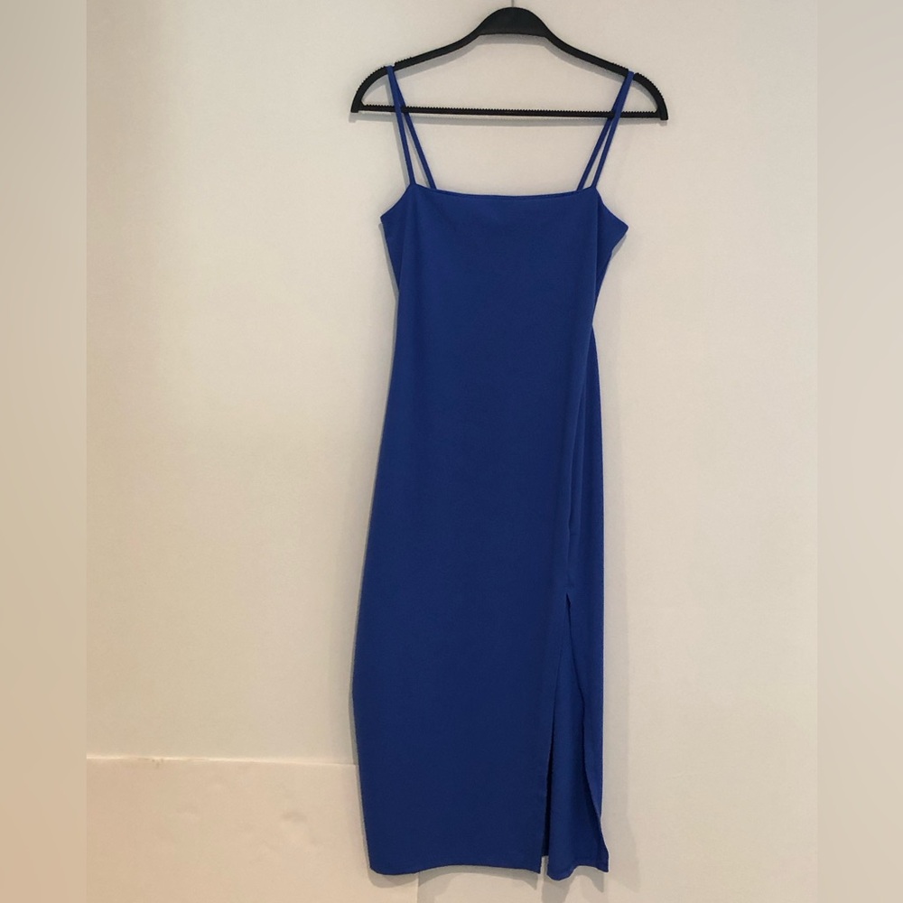 Susana Monaco Cobalt Spaghetti Strap Midi Dress - Picture 4 of 5